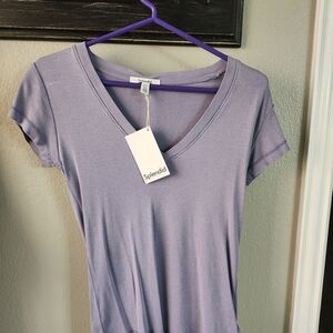 Splendid Women's Purple V-Neck Top